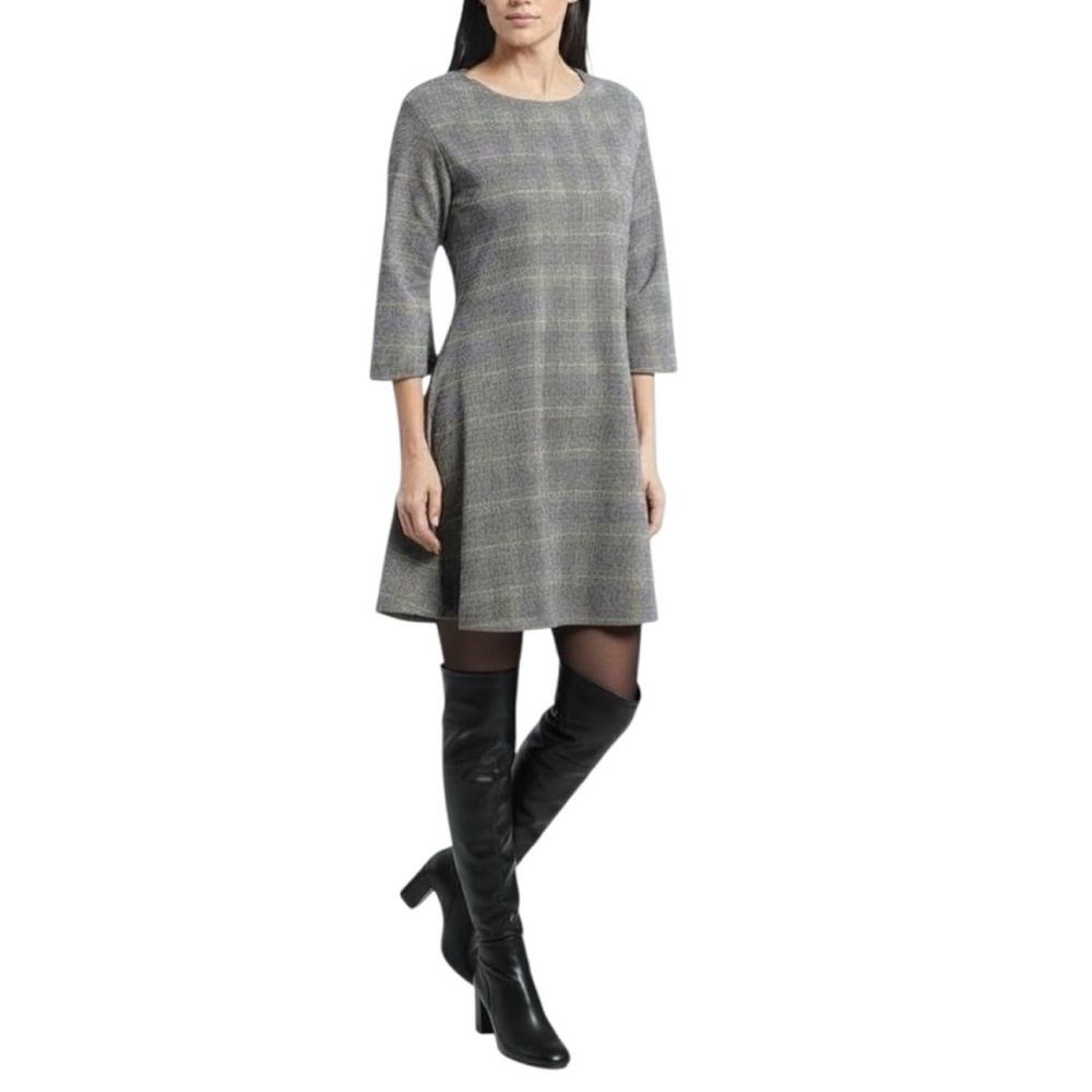 Bryn Walker Irys Carnaby Fit and Flare Shift Plaid Dress size small